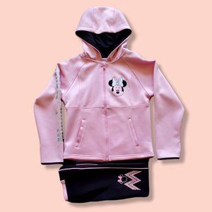 Disney Minnie Mouse Hooded Jacket and Pants Set Pink